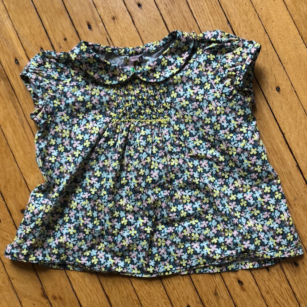 Bonpoint 18m liberty print smocked cotton top